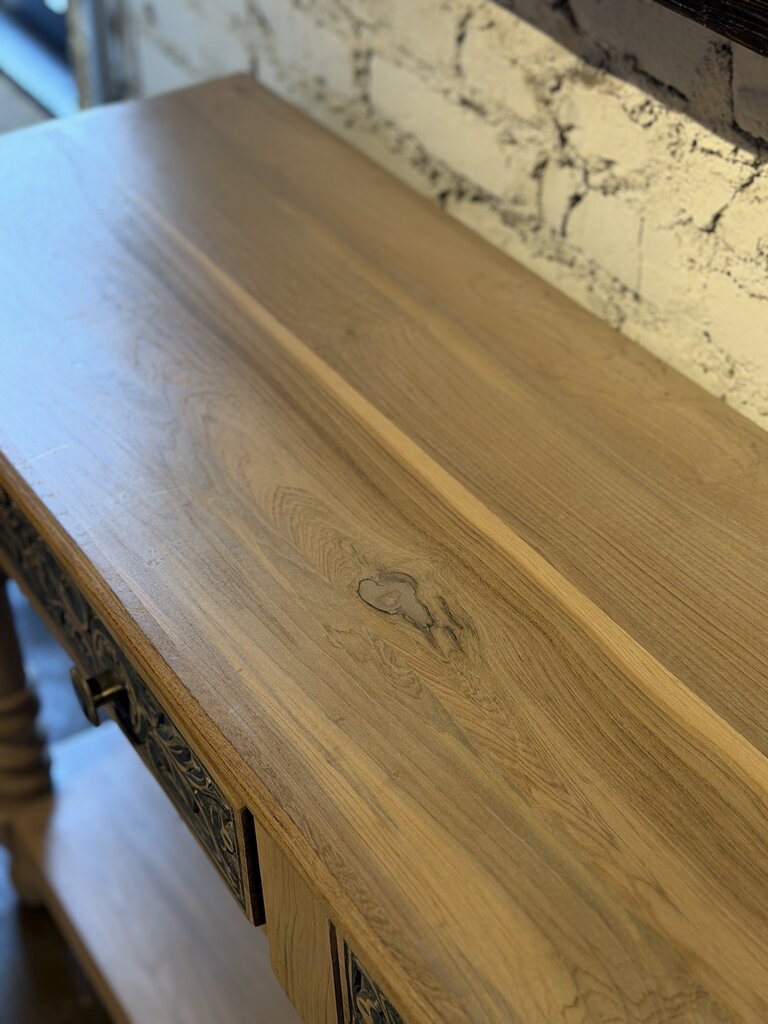 Carved 2 Drawer Console Table