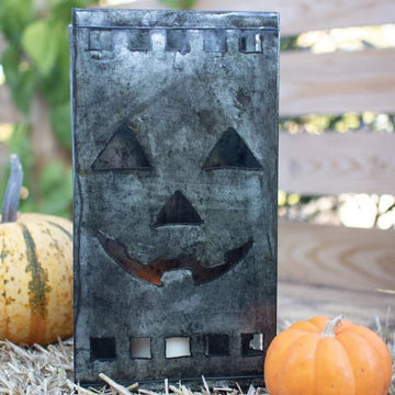 Tin Bag Jack-O-Lantern Luminary