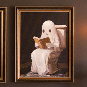 Ghost Reading on Potty Painting