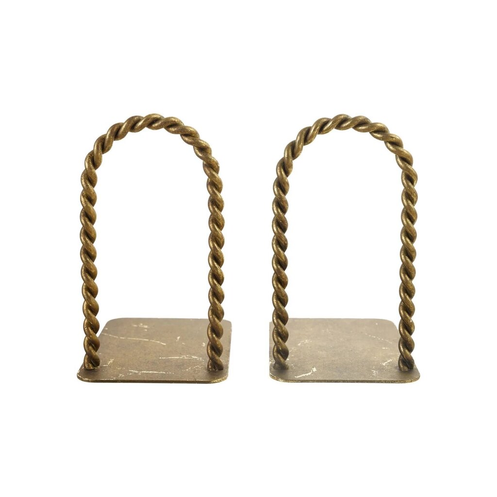 Twisted Metal Arched Bookends - Set of Two