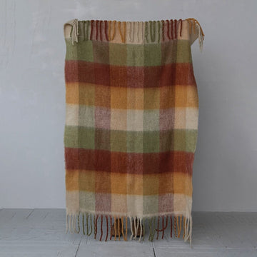 Woven Brushed Fabric Throw + Fringe