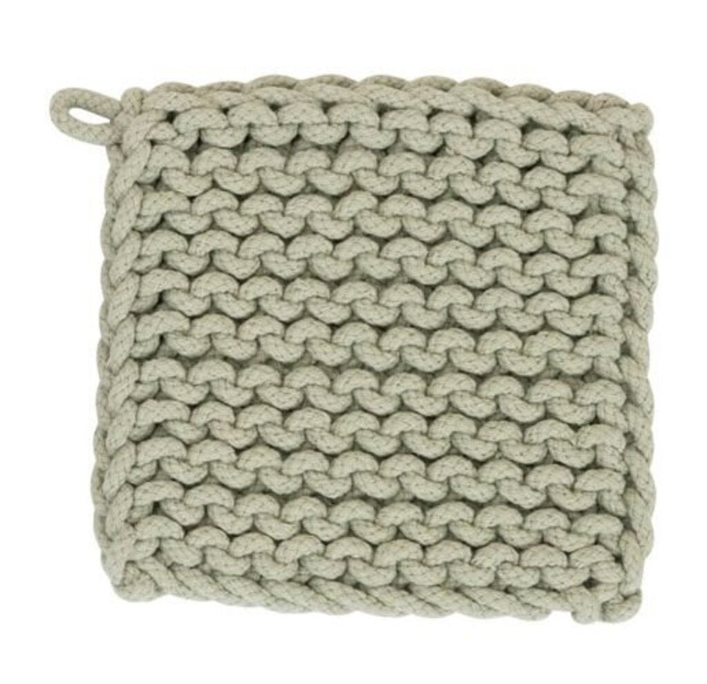 Square Crocheted Cotton Pot Holder
