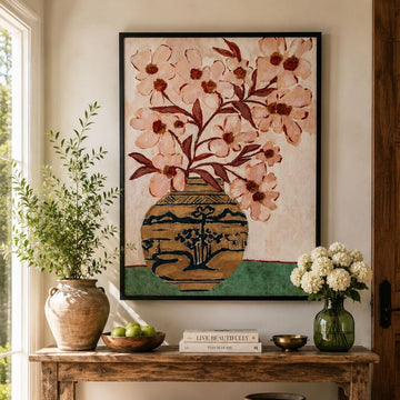 Framed Flower in Vase Wall Art