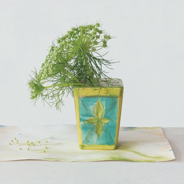 Hand Painted Vintage Reproduction Planter/ Vase