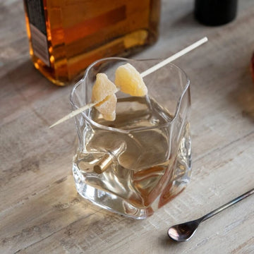 Textured Whiskey Glass w/ Bullet