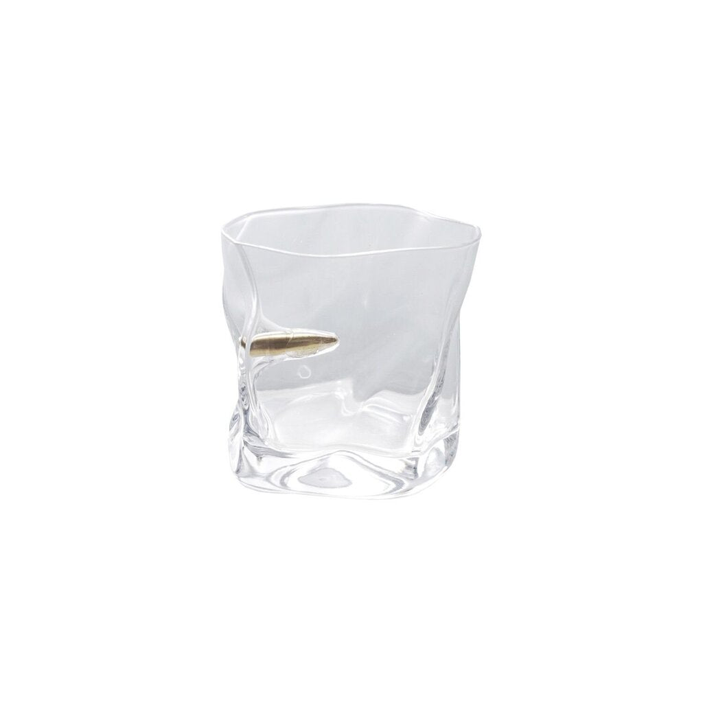 Textured Whiskey Glass w/ Bullet