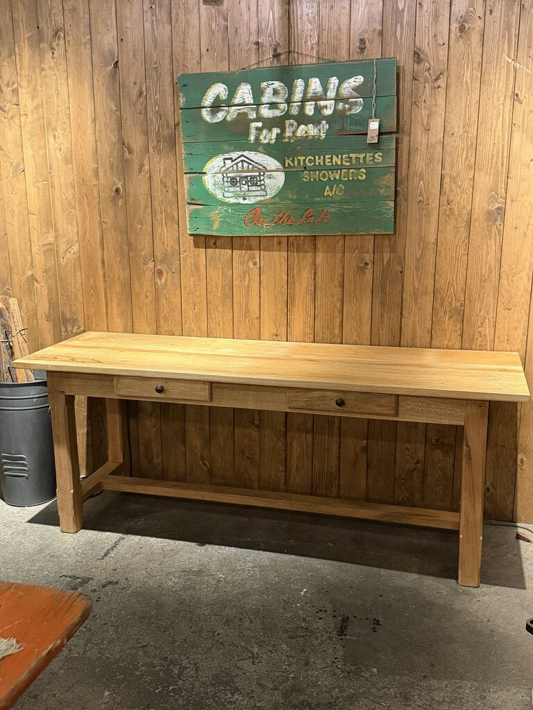 Recycled Wood 2 Drawer Console Table