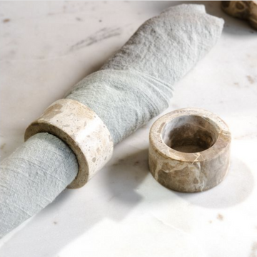 Beige Marble Napkin Ring