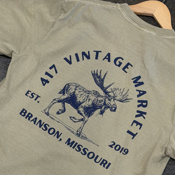 417 Moose Khaki Tee