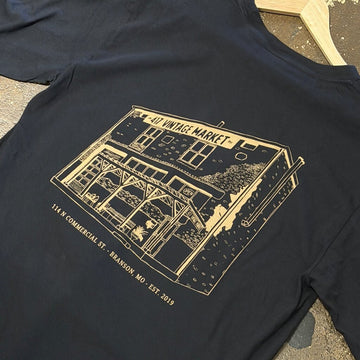 417 Black Storefront Sketch Long Sleeve Tee