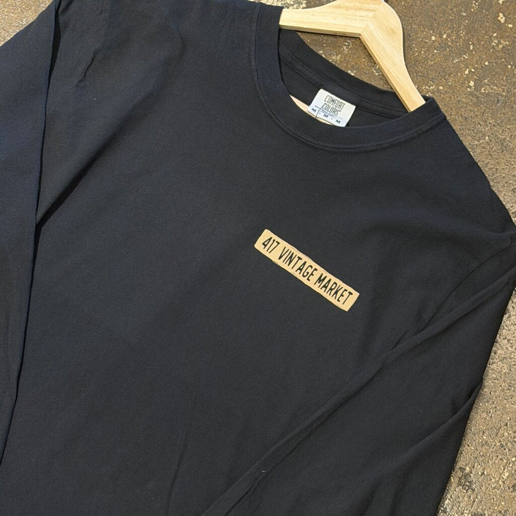 417 Black Storefront Sketch Long Sleeve Tee