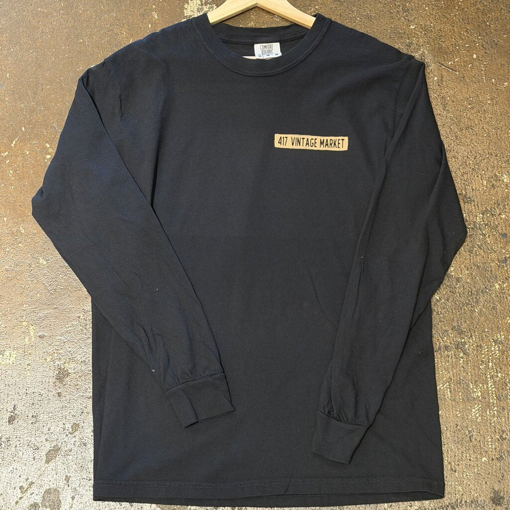 417 Black Storefront Sketch Long Sleeve Tee