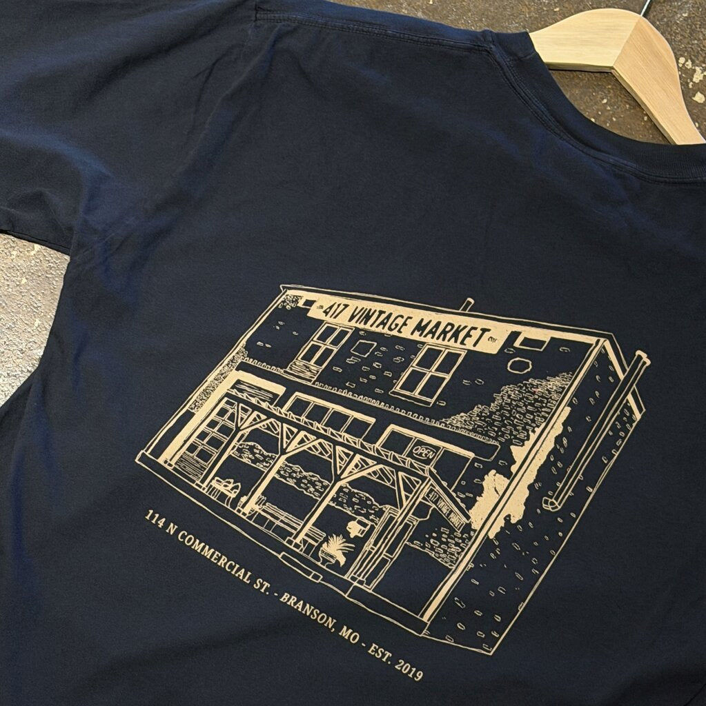 417 Black Storefront Sketch Tee