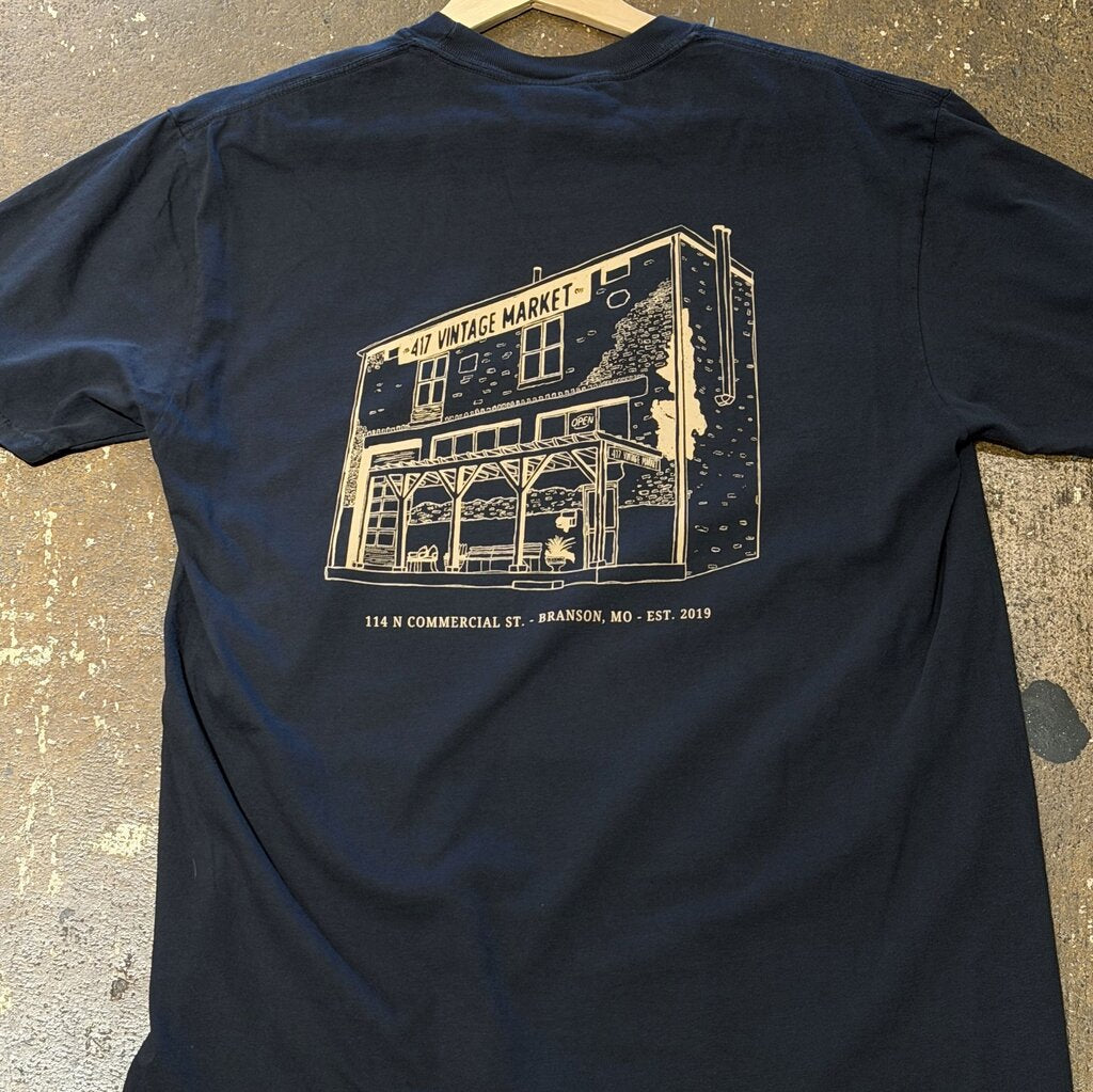 417 Black Storefront Sketch Tee