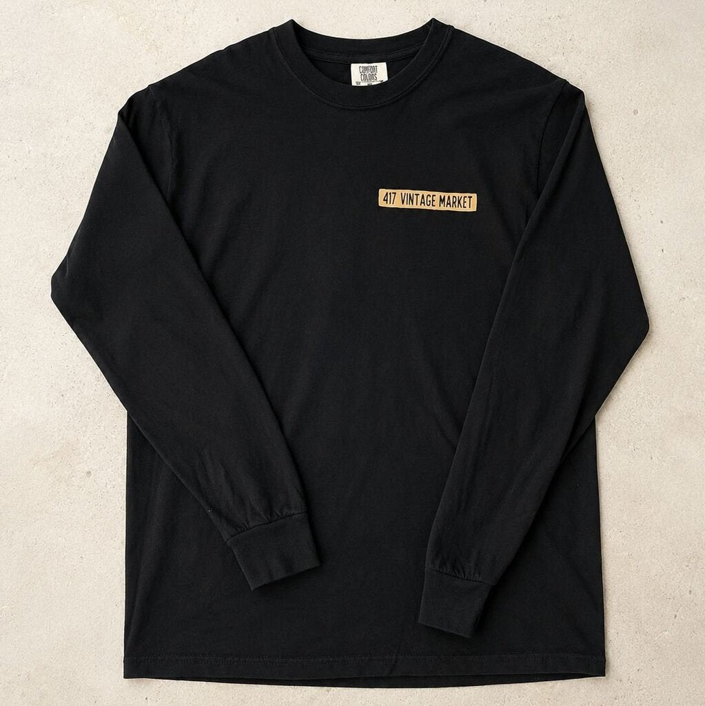 417 Black Storefront Sketch Long Sleeve Tee