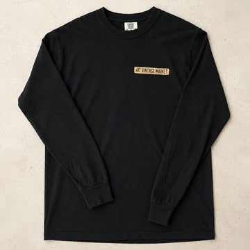 417 Black Storefront Sketch Long Sleeve Tee