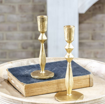 Gold Candlestick Holder