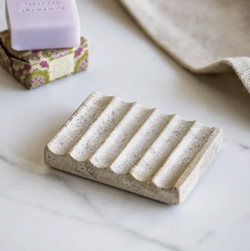 Beige Marble Soap Holder