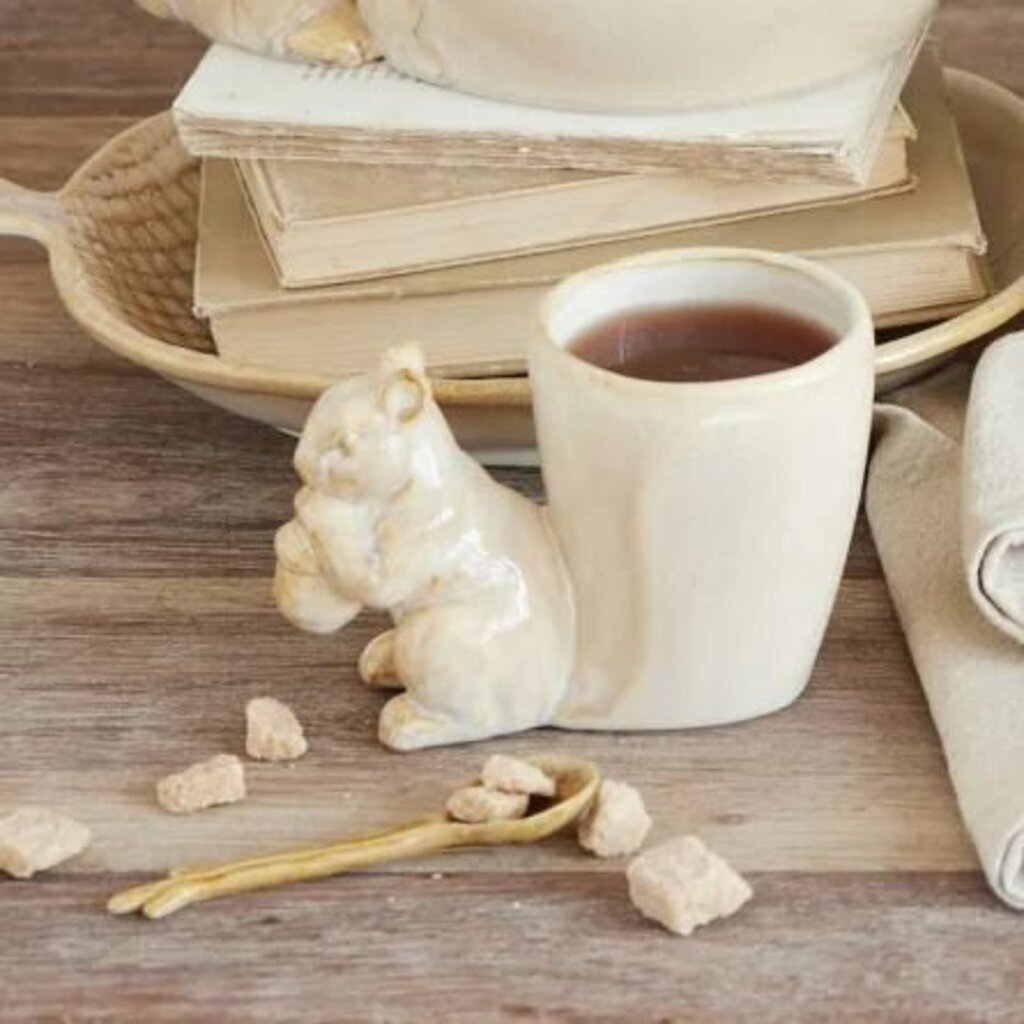 Stoneware Squirrel Mug