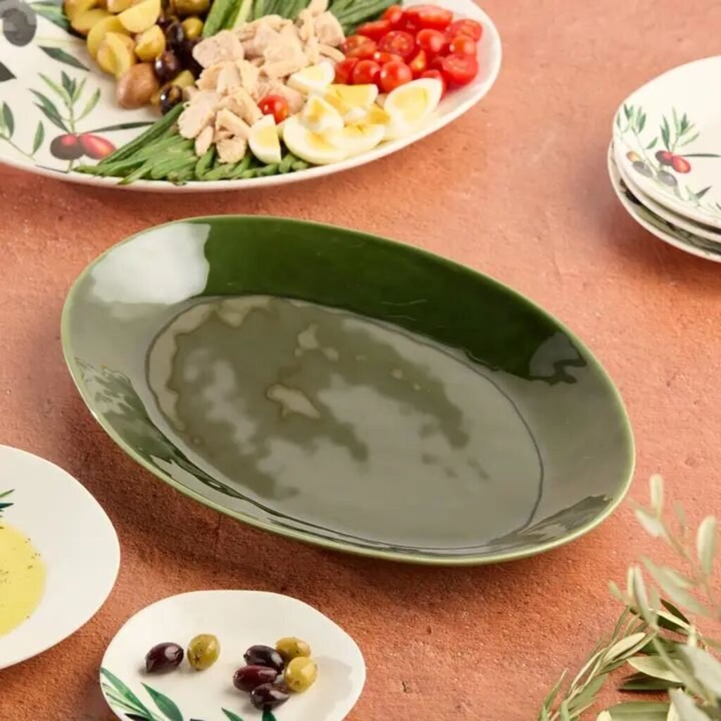 Verde Green Oval Platter