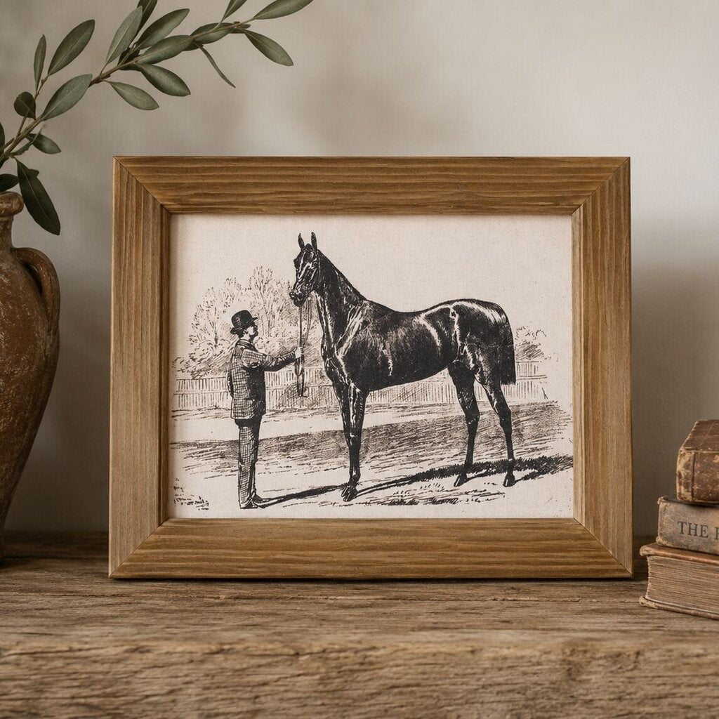 Horse Sketch Framed Wall Art-12"x10"
