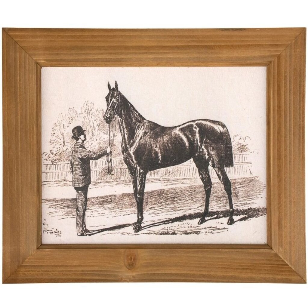 Horse Sketch Framed Wall Art-12"x10"