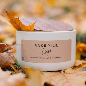 Rake, Pile, Leap Soy Wax Candle