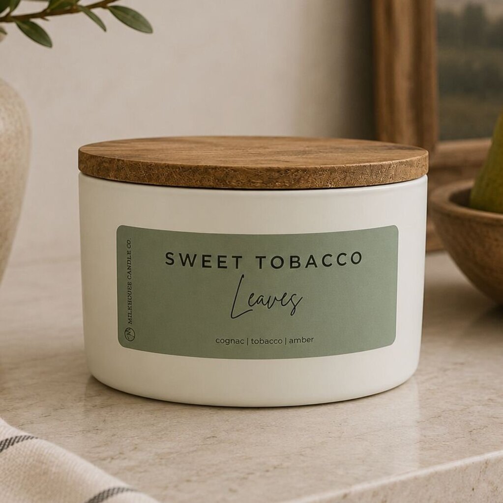 Sweet Tobacco Leaves Soy Wax Candle