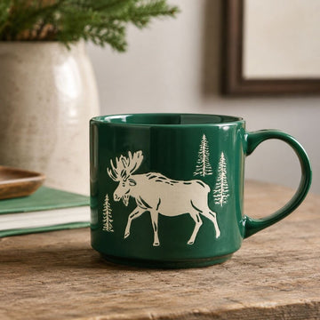 Wild Green North Moose Stacking Mug