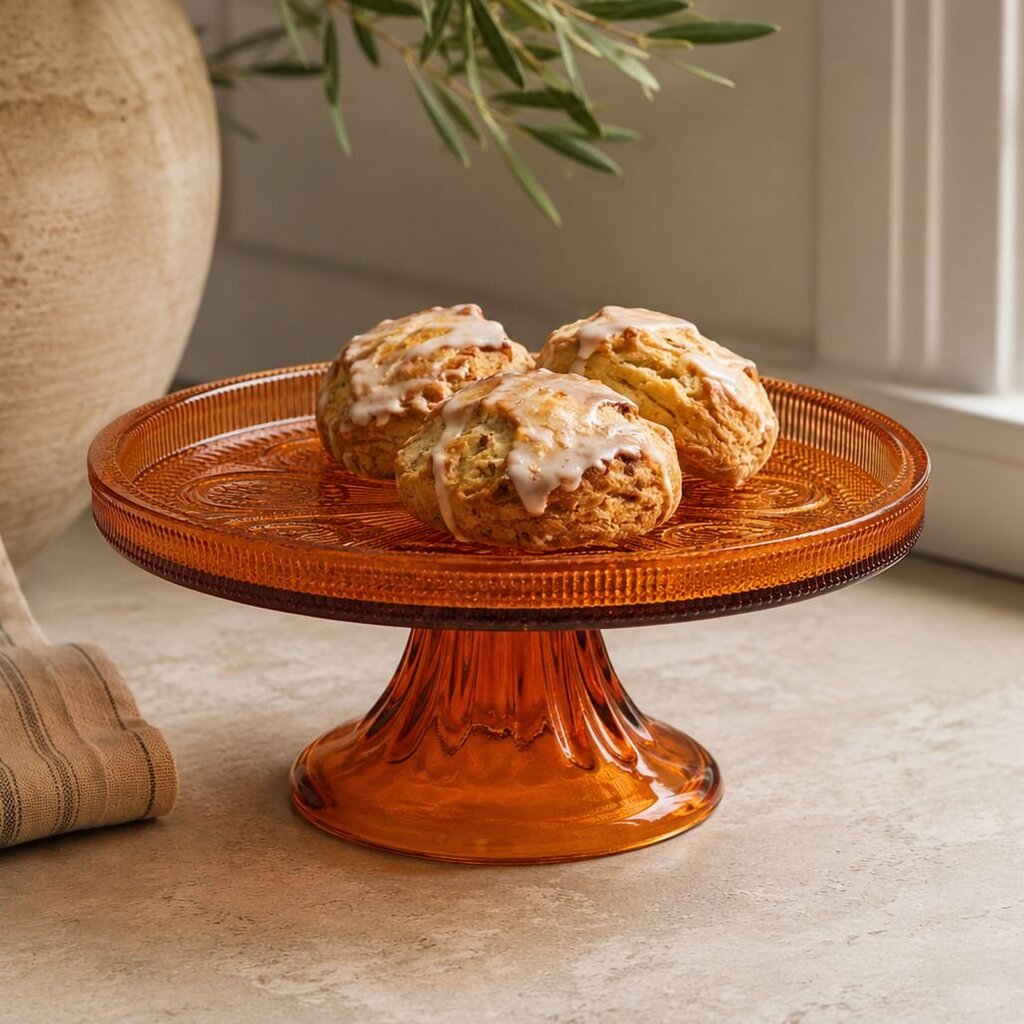 Umber Glass Cake Stand