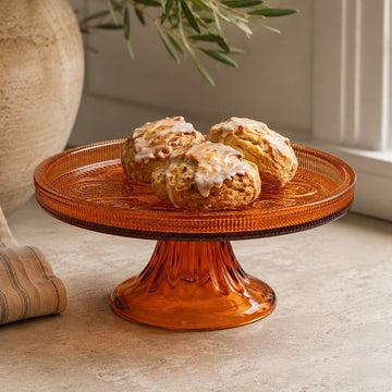 Umber Glass Cake Stand