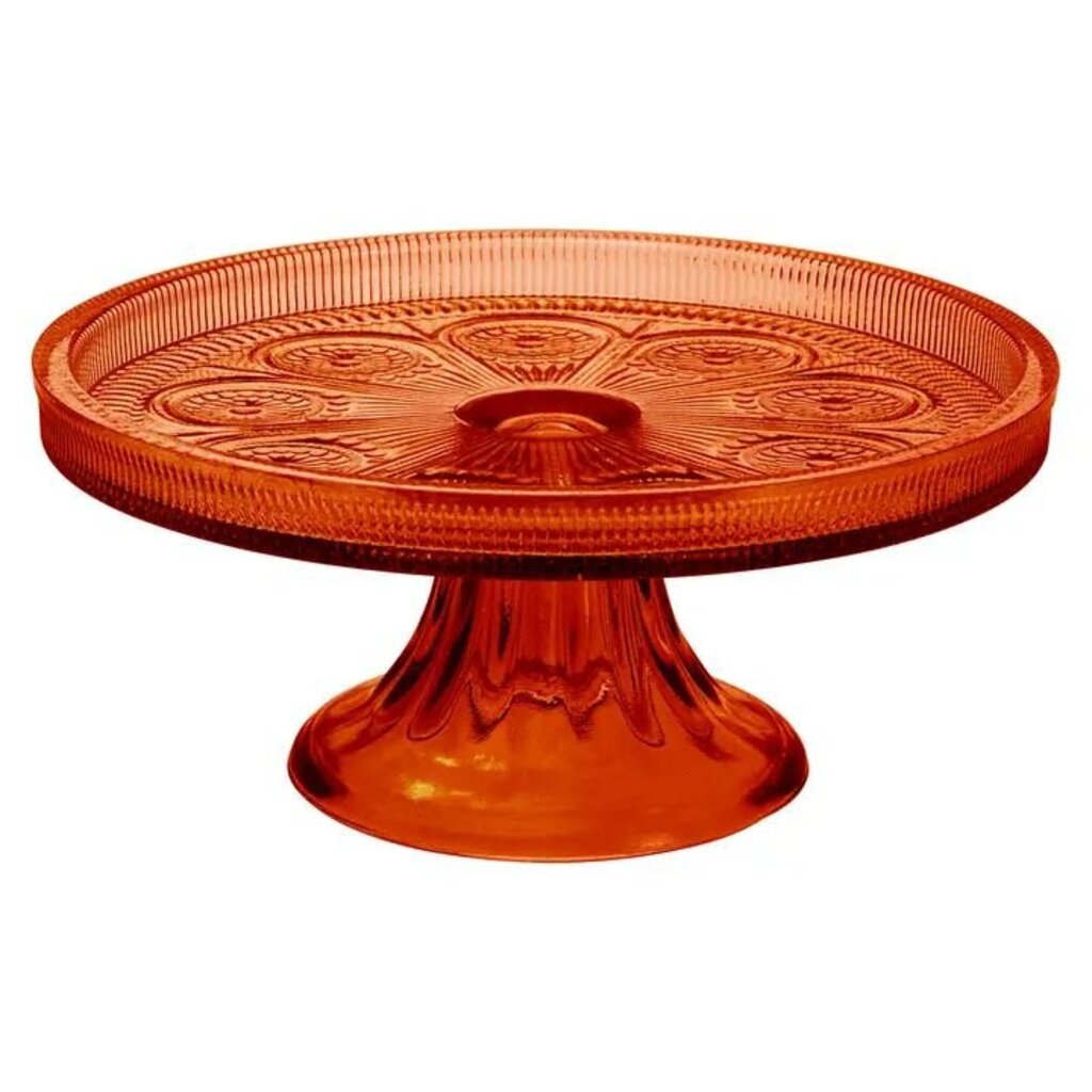 Umber Glass Cake Stand