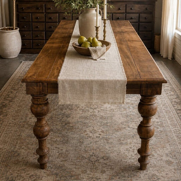 Wooden Spindle Leg Table