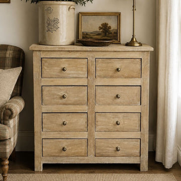 Wooden Chest of 8 Drawers