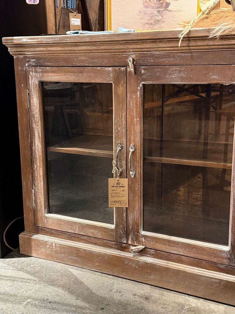 Wooden 4 Glass Door Sideboard