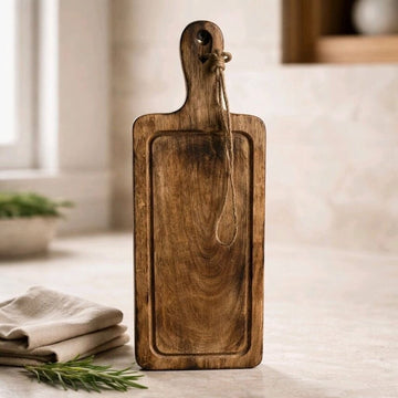 Dark Wood Chopping Tray