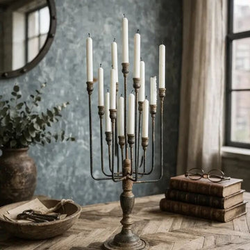 Iron 13-Candle Candelabra