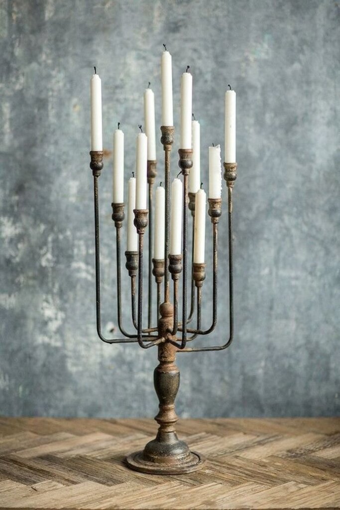 Iron 13-Candle Candelabra