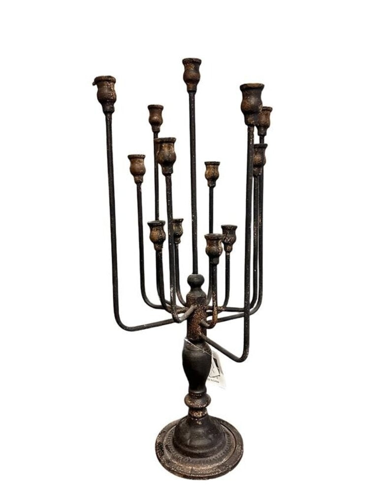 Iron 13-Candle Candelabra