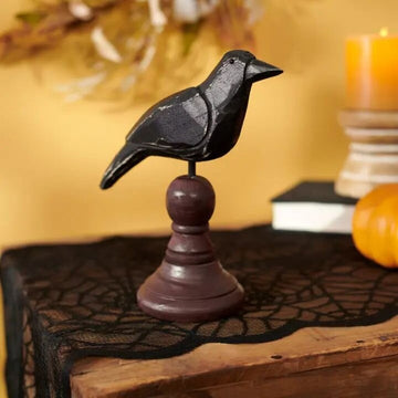 Cute Crow On Spindle