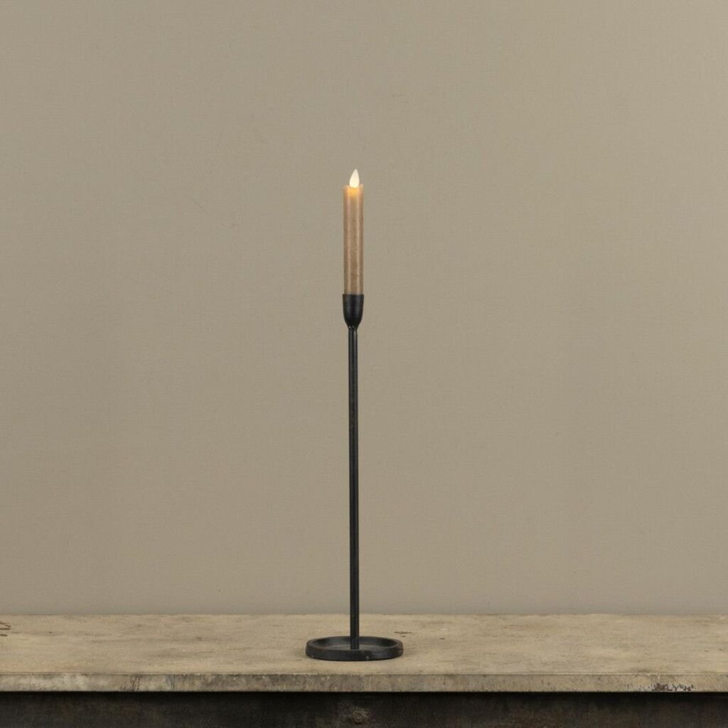 Skinny Black Taper Candlestick - 16"