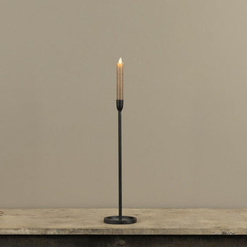 Skinny Black Taper Candlestick - 16"
