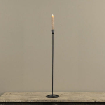 Skinny Black Taper Candlestick - 23"