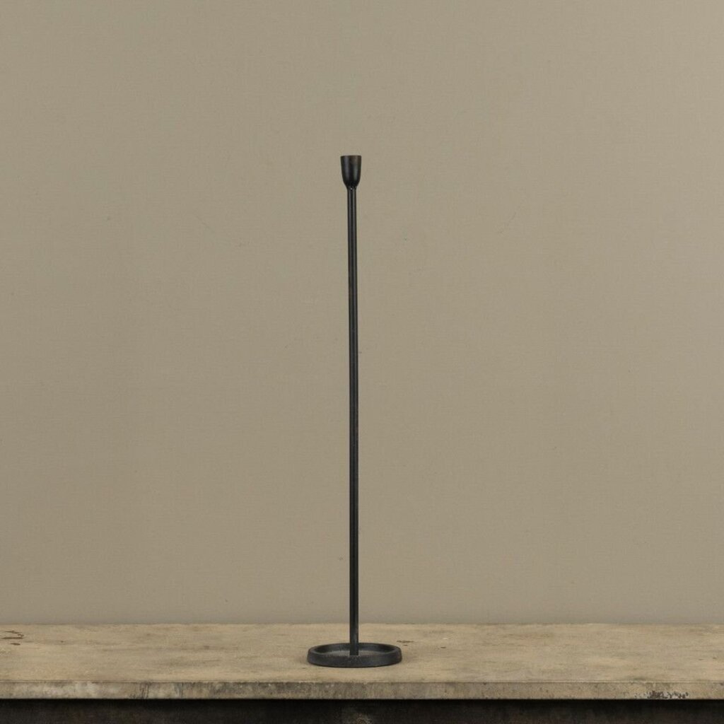 Skinny Black Taper Candlestick - 23"