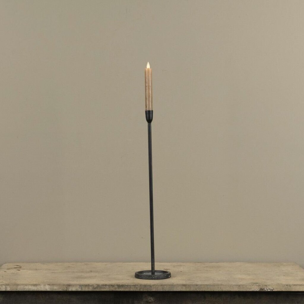 Skinny Black Taper Candlestick- 20"