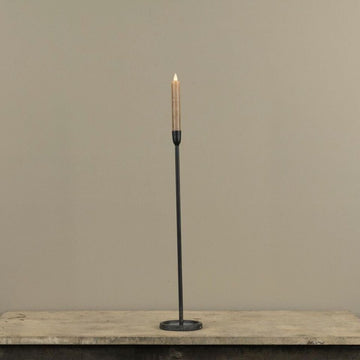 Skinny Black Taper Candlestick- 20"