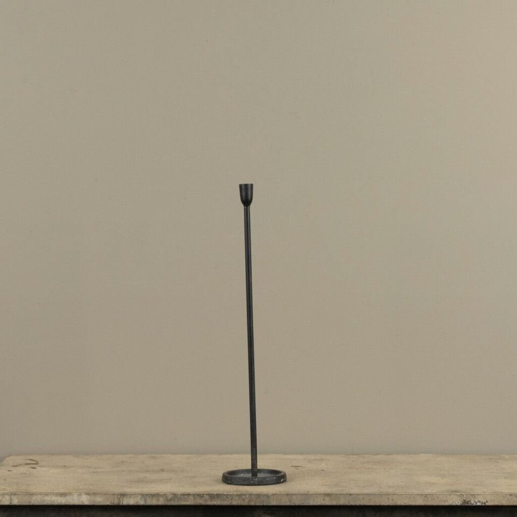 Skinny Black Taper Candlestick- 20"