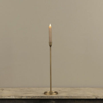 Skinny Gold Taper Candlestick- 16"