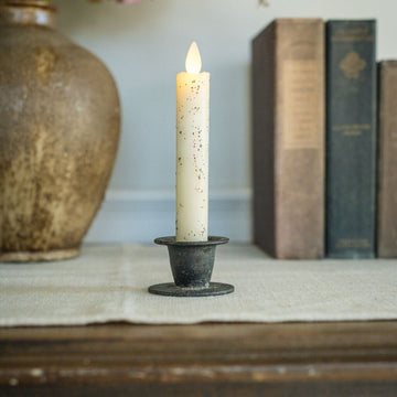 Simple Aged Taper Candle Holder