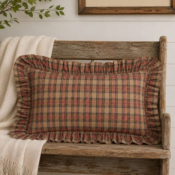 Country Charm Tartan Plaid Lumbar Pillow